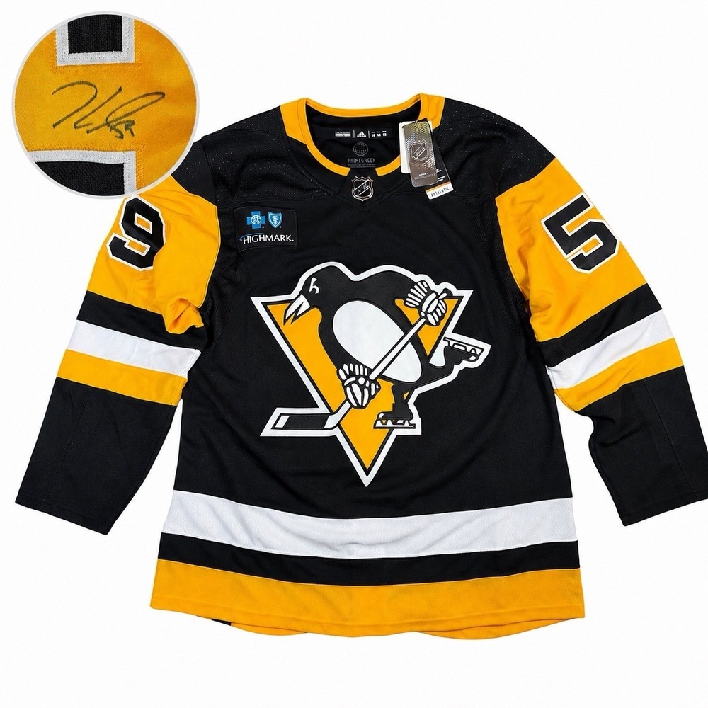 Adidas Pittsburgh Penguins Jake Guentzel #59 Signed NHL Hockey Jersey NWT 52